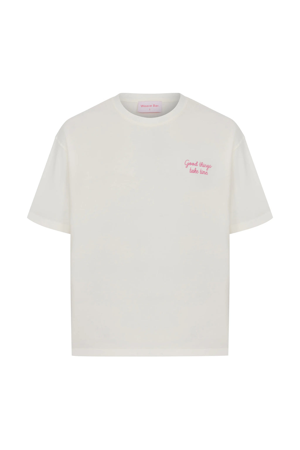 Good Things Take Time Oversize T-Shirt Ekru